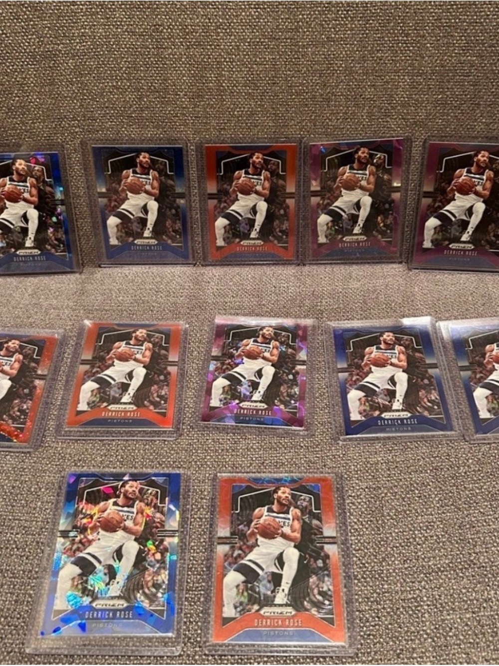 12× Panini Prizm No.237 Derrick Rose Shimmer Prizm